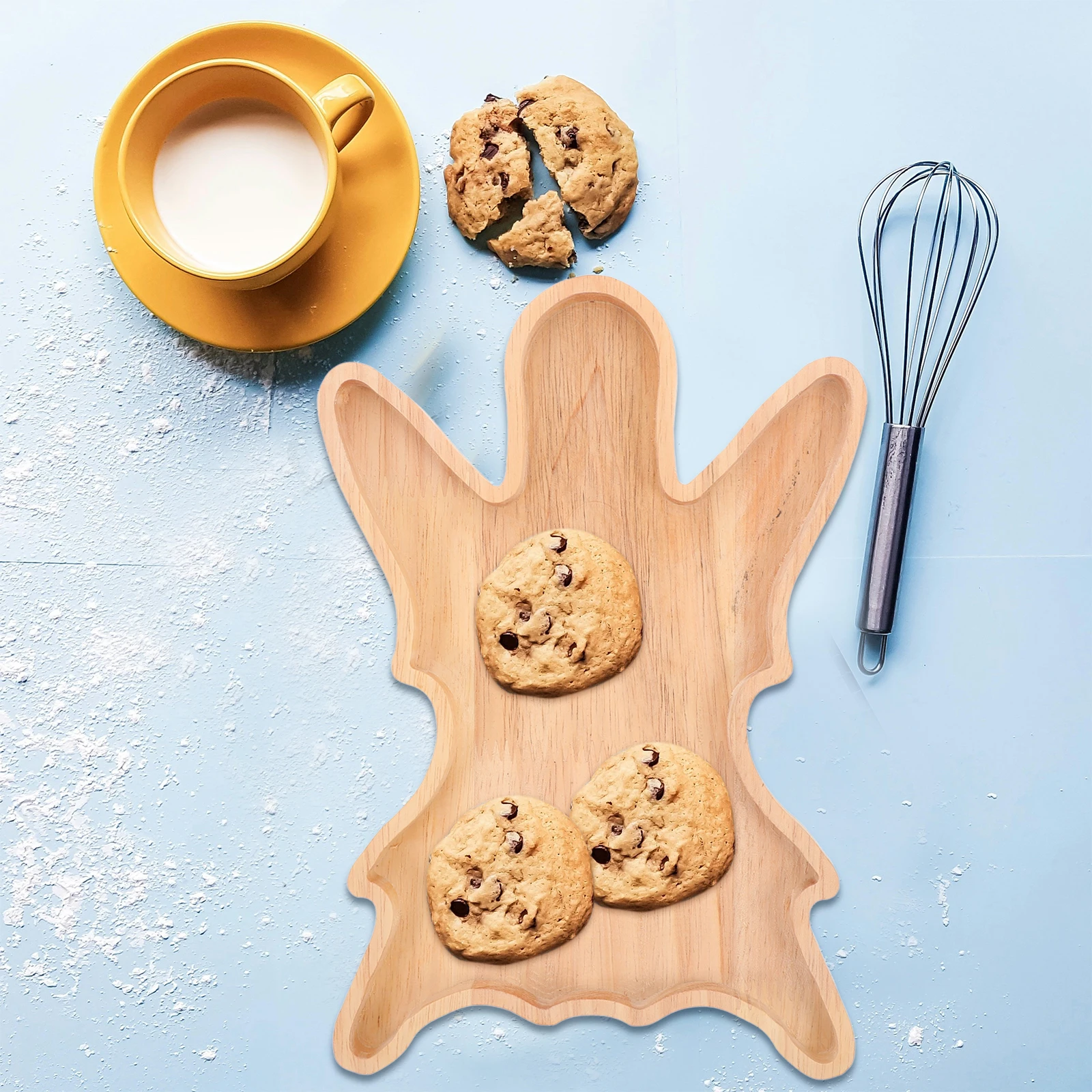 Halloween Wooden Tray Bat Shaped Snack Candy Dessert Serving Tray Ghost Design Kitchen Supplies Fruit Plate Dry Fruit Display
Halloween Wooden Tray Bat Shaped Snack Candy Dessert Serving Tray Ghost Design Kitchen Supplies Fruit Plate Dry Fruit Display