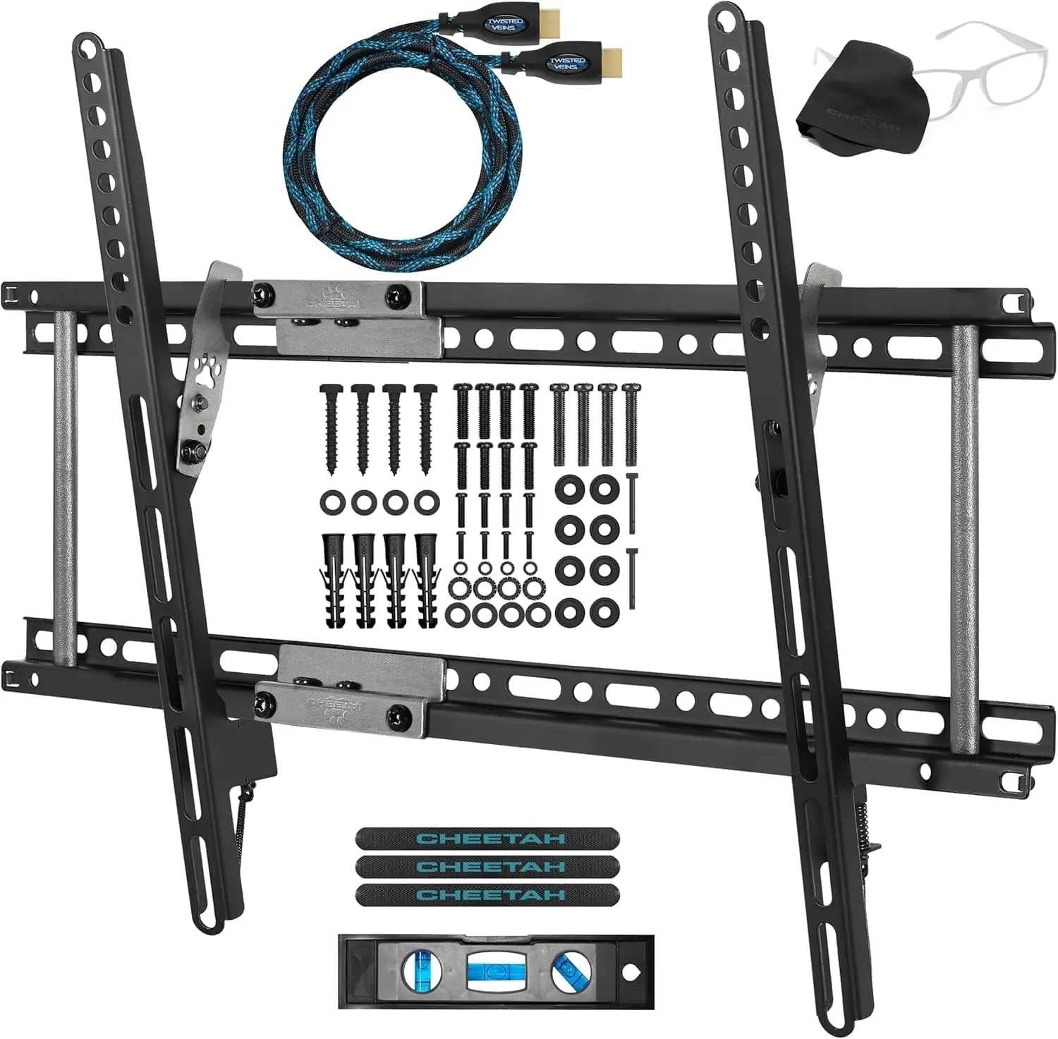 Universal Tilt TV Mount for 32-86" TVs up to 165lbs, VESA 600x400mm, Low Profile 1.3", Fits 16-24" Studs with HDMI Cable
Universal Tilt TV Mount for 32-86" TVs up to 165lbs, VESA 600x400mm, Low Profile 1.3", Fits 16-24" Studs with HDMI Cable