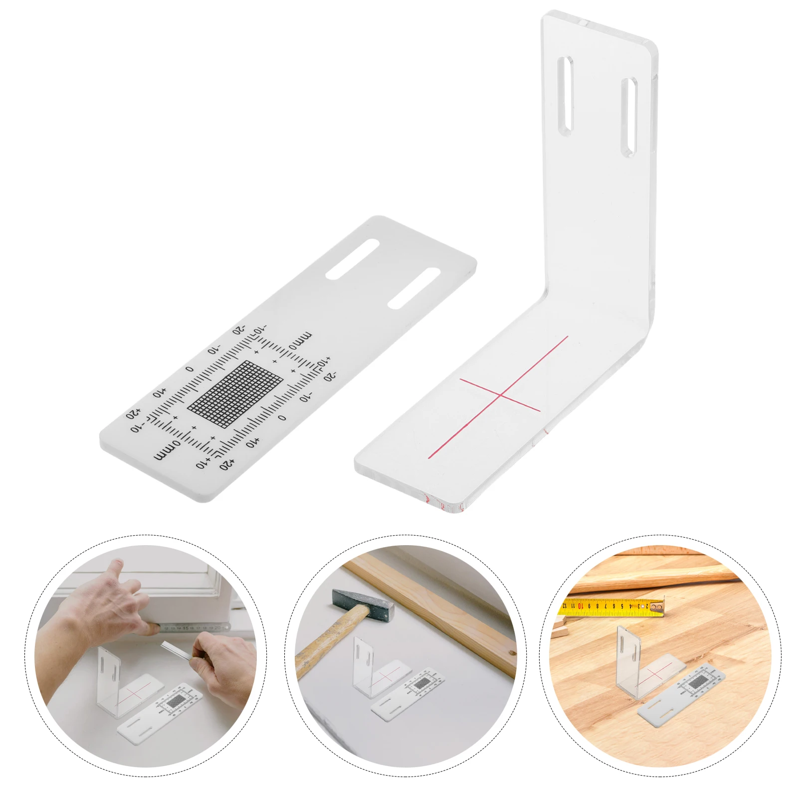 1 Set L-Shaped Corner Monitoring Gauge High Precision Plastic Wall Crack Tool For Home Improvement Construction Clear
1 Set L-Shaped Corner Monitoring Gauge High Precision Plastic Wall Crack Tool For Home Improvement Construction Clear