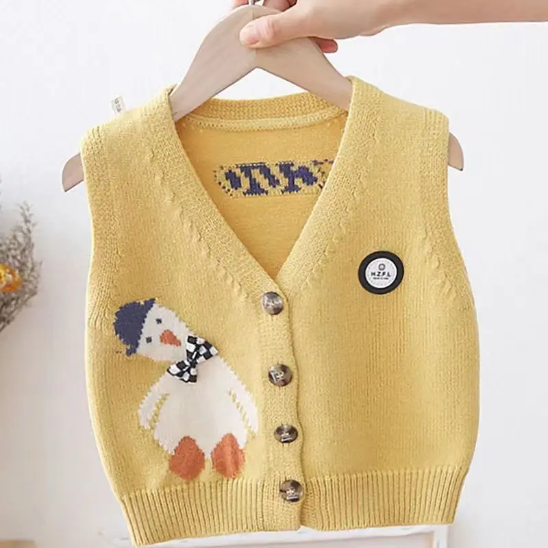 2023 Childrens Spring Dress Baby Boys And Girls Tank Top Korean Edition Vest Spring And Autumn Fashion Cardigan Cartoon Baby Top
2023 Childrens Spring Dress Baby Boys And Girls Tank Top Korean Edition Vest Spring And Autumn Fashion Cardigan Cartoon Baby Top