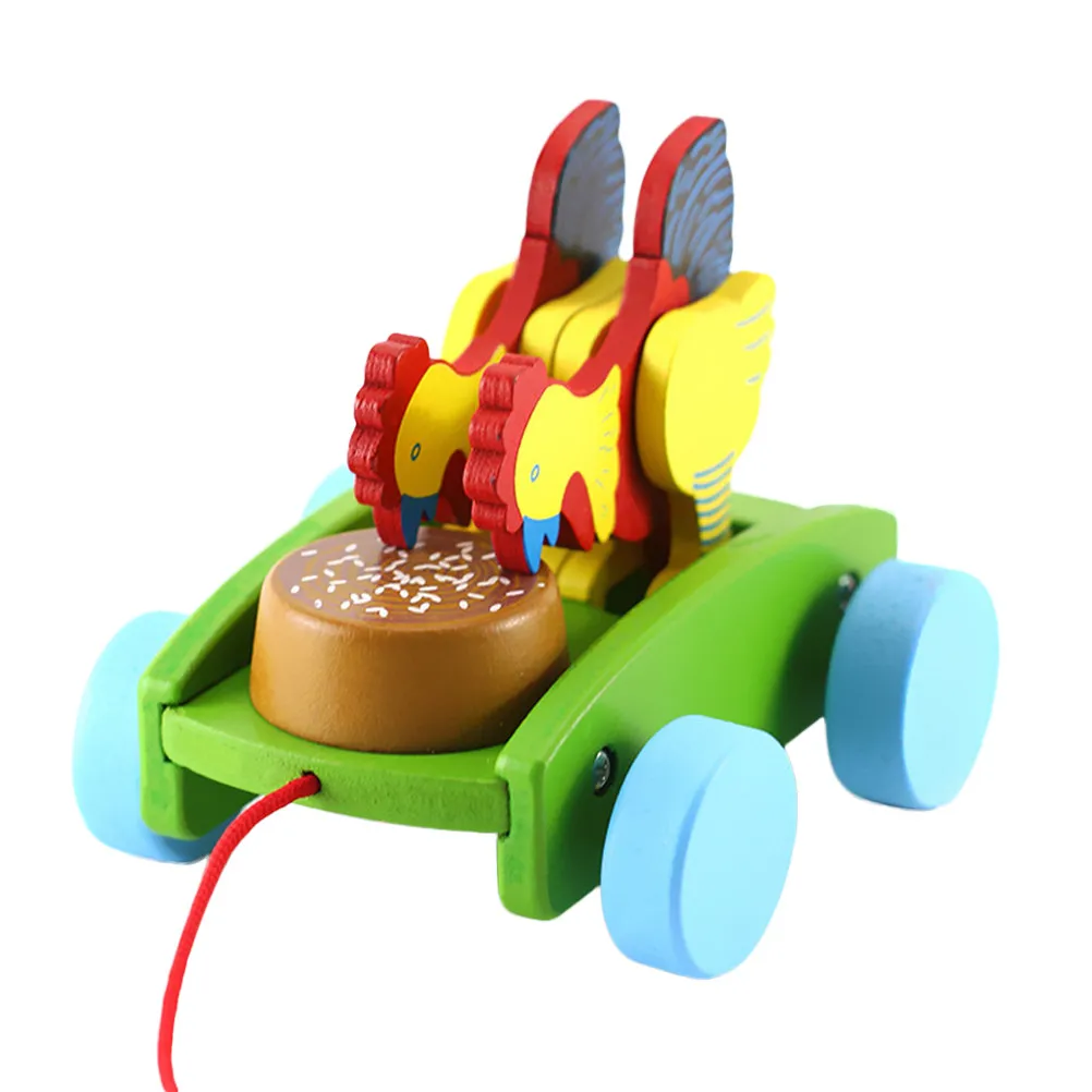 Chicken Wooden Push Pull Rooster Peck Rice Hand Painted Bright Color Toddler Walking Fun Sound Baby Early Education Gift
Chicken Wooden Push Pull Rooster Peck Rice Hand Painted Bright Color Toddler Walking Fun Sound Baby Early Education Gift
