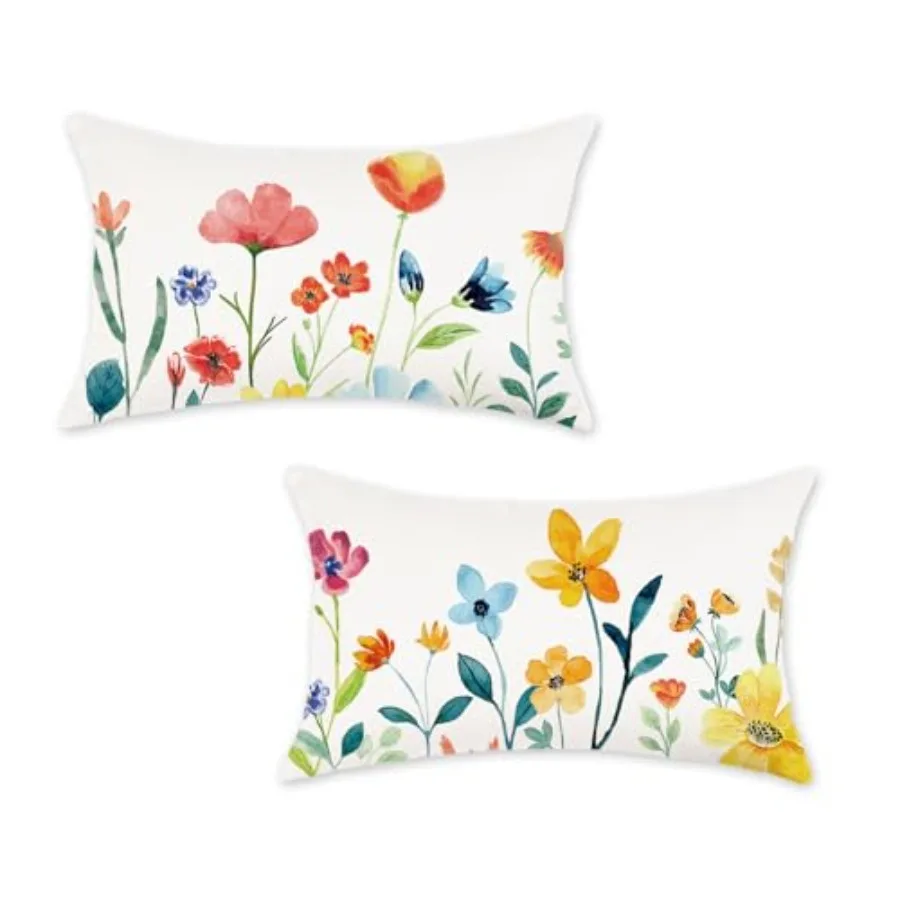 Spring Summer Lumbar Pillow Covers Floral Colorful Flowers Decorations Farmhouse Outdoor Living Room Cushion Case for Sofa Couc
Spring Summer Lumbar Pillow Covers Floral Colorful Flowers Decorations Farmhouse Outdoor Living Room Cushion Case for Sofa Couc