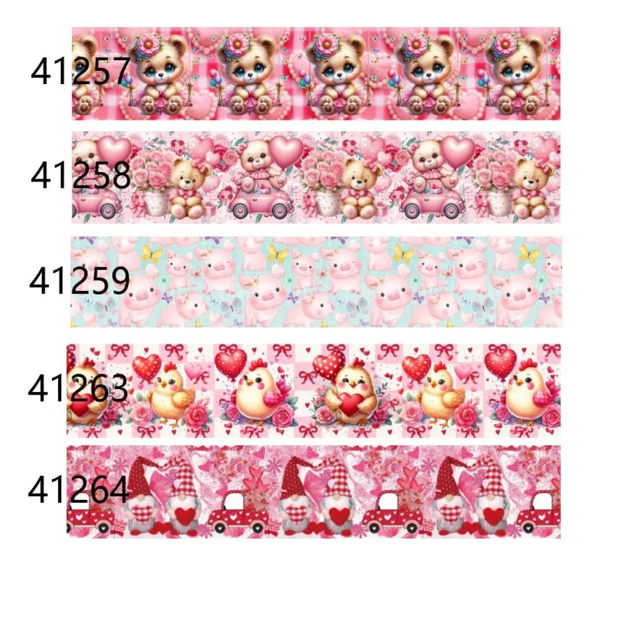 (5yards) Cartoon Valentines Day Grosgrain Ribbon Printed Ribbon for Gift Packaging Accessorics 50yards
(5yards) Cartoon Valentines Day Grosgrain Ribbon Printed Ribbon for Gift Packaging Accessorics 50yards