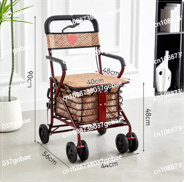 Pushable and seated power trolley folding shopping cart
Pushable and seated power trolley folding shopping cart