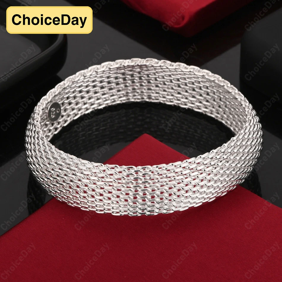 ChoiceDay 925 Sterling Silver Delicate Mesh Bracelet Women Party Fashion Gift Accessories Wedding
ChoiceDay 925 Sterling Silver Delicate Mesh Bracelet Women Party Fashion Gift Accessories Wedding