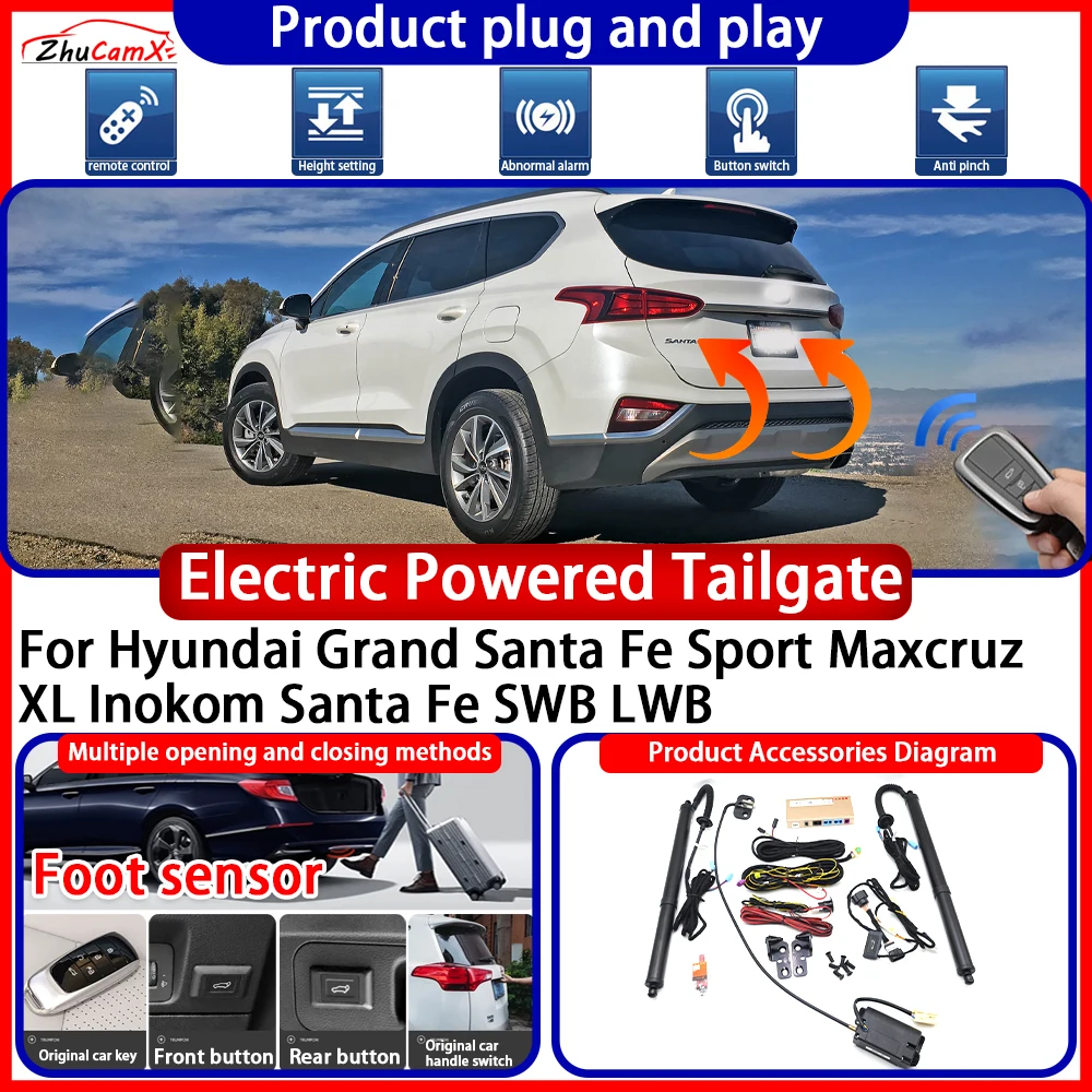 Powered Tailgate for Hyundai Grand Santa Fe Sport Maxcruz XL Inokom Santa Fe SWB LWB anti pinch Smart Intelligent Control Gate
Powered Tailgate for Hyundai Grand Santa Fe Sport Maxcruz XL Inokom Santa Fe SWB LWB anti pinch Smart Intelligent Control Gate