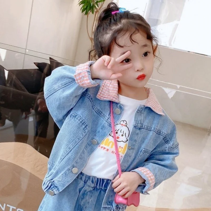Girls Coat +Pants Kids Suits 2PCS/Set Cotton 2024 Cool Jean Spring Autumn Cotton Jogging Suit Teenagers Children Clothing
Girls Coat +Pants Kids Suits 2PCS/Set Cotton 2024 Cool Jean Spring Autumn Cotton Jogging Suit Teenagers Children Clothing