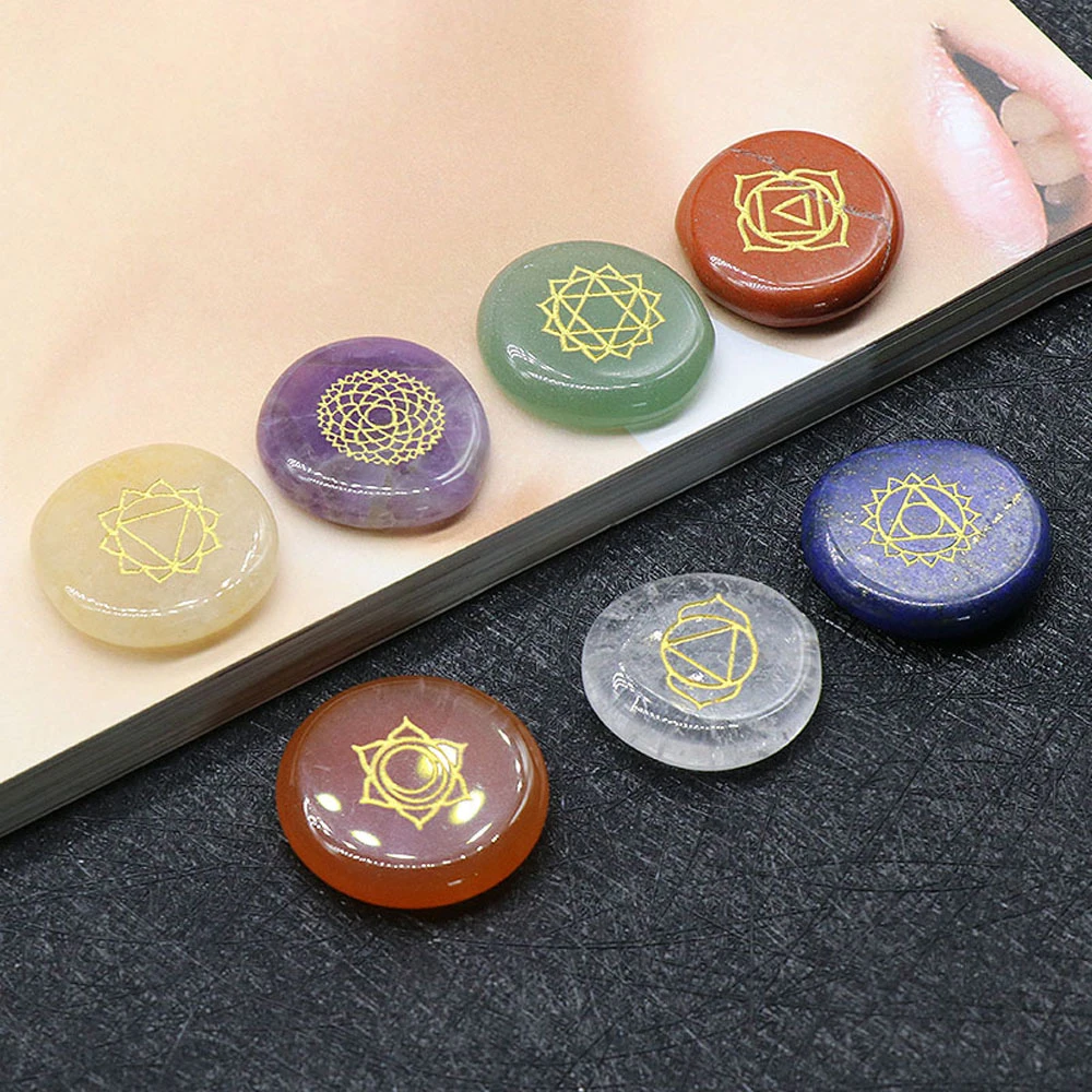 7pcs Energy Natural Chakra Stone Ornament Set Round Crystal Amethyst Beads Fengshui Home Decoration 25mm
7pcs Energy Natural Chakra Stone Ornament Set Round Crystal Amethyst Beads Fengshui Home Decoration 25mm