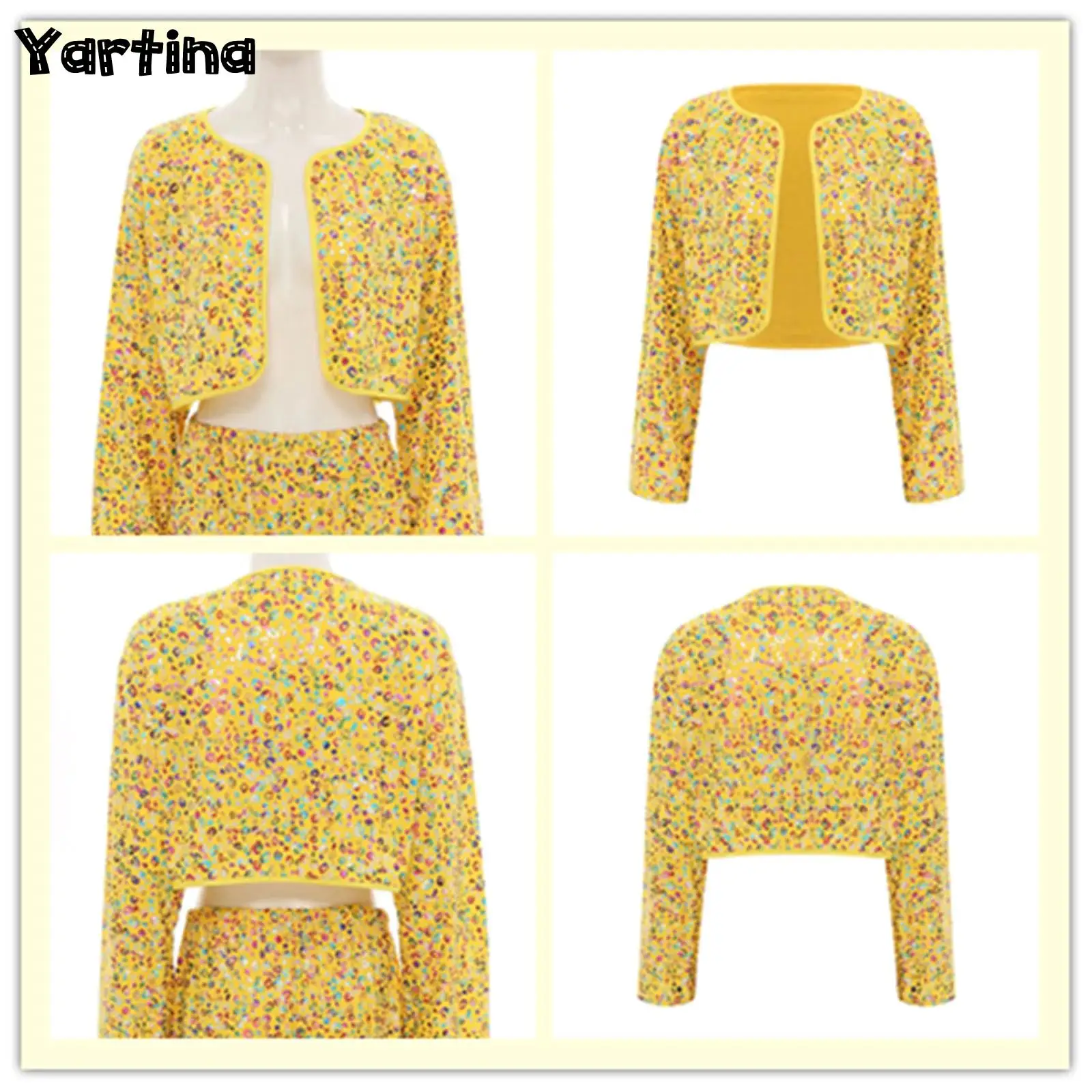 Unisex Women and Men Shiny Leopard Print Short Jacket Coat Fashion Long Sleeve Cardigan Jazz Modern Dance Performance Costume
Unisex Women and Men Shiny Leopard Print Short Jacket Coat Fashion Long Sleeve Cardigan Jazz Modern Dance Performance Costume
