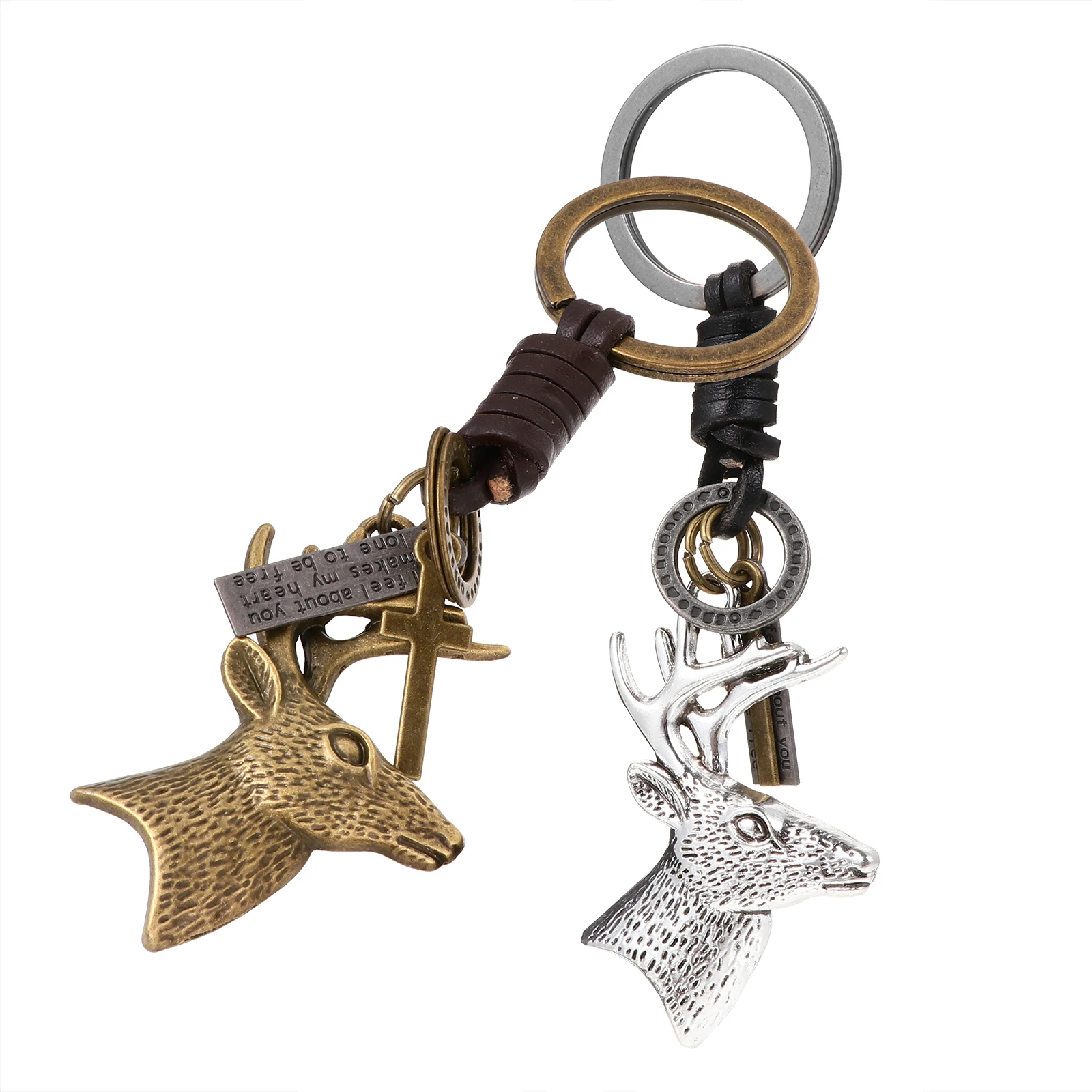 2 Pcs Deer Keychain Hanging Pendants Elk Stylish Car Storage Props Portable Cowhide Accessories Lovely Trendy
2 Pcs Deer Keychain Hanging Pendants Elk Stylish Car Storage Props Portable Cowhide Accessories Lovely Trendy
