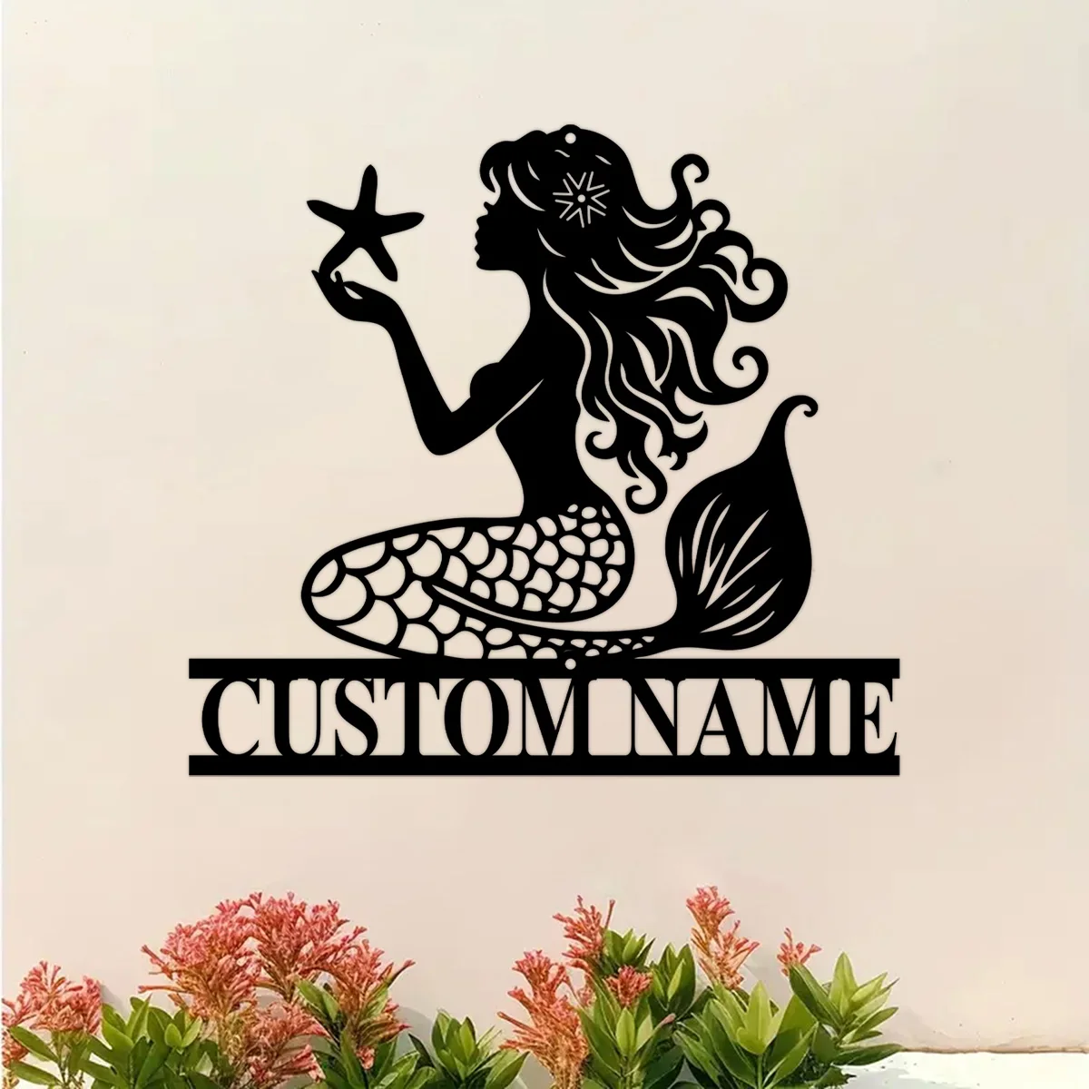 Custom Mermaid & Starfish Metal Wall Art - Personalized Name, Perfect for Farmhouse Kitchen, Living Room, Office Decor - Outdoor
Custom Mermaid & Starfish Metal Wall Art - Personalized Name, Perfect for Farmhouse Kitchen, Living Room, Office Decor - Outdoor