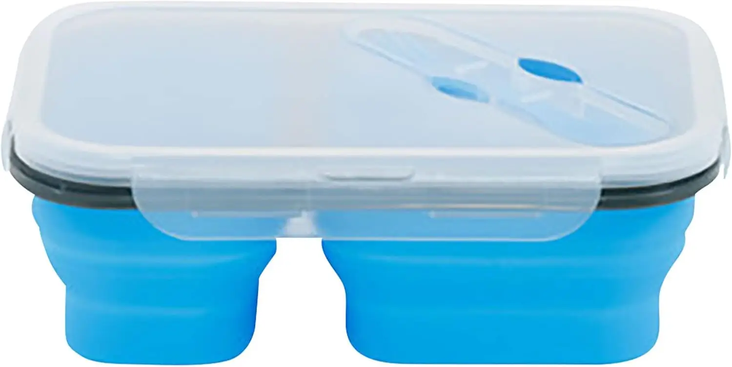 Silicone Collapsible Lunch Box with Spoon, Portable Food Containers Space Saving Microwave Refrigerator Food Containers
Silicone Collapsible Lunch Box with Spoon, Portable Food Containers Space Saving Microwave Refrigerator Food Containers