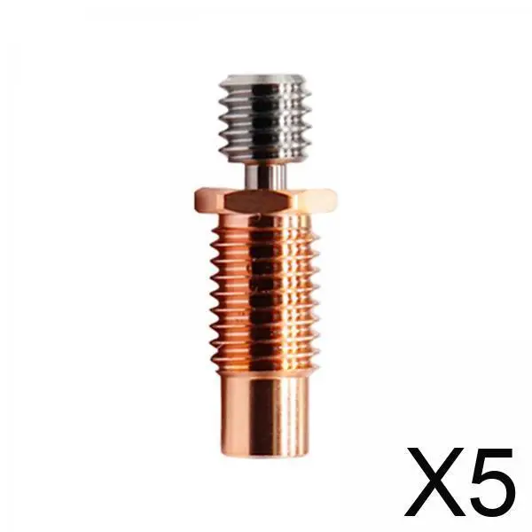 5xHeat Hot End Throat Tube, Heatbreak Throat, Extruder Printer Throat for Ender 3 Printer Accs
5xHeat Hot End Throat Tube, Heatbreak Throat, Extruder Printer Throat for Ender 3 Printer Accs