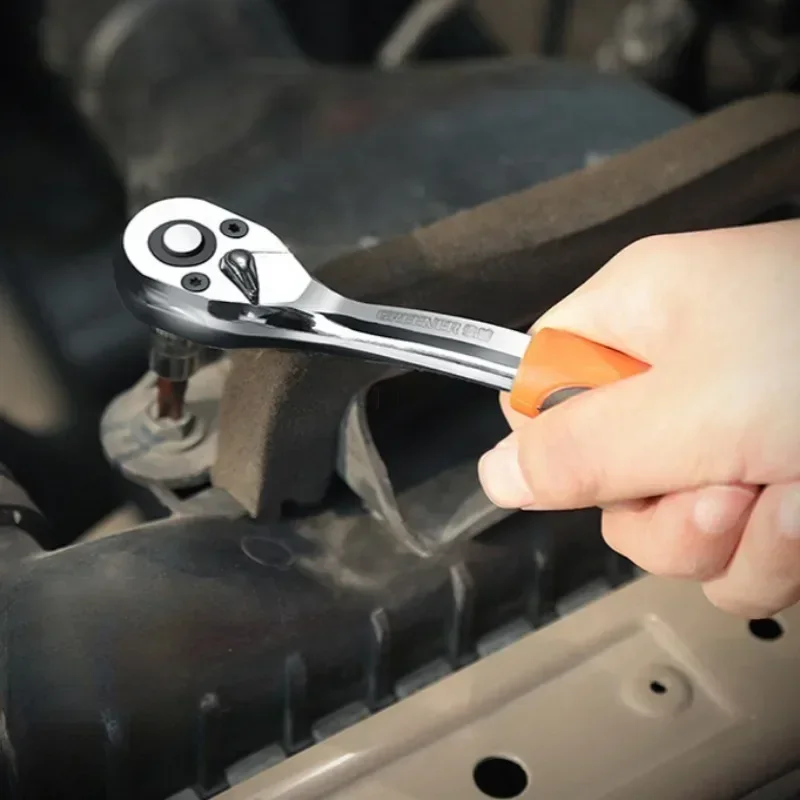 Multi Functional Ratchet Wrench Set Fixed Universal Portable Car Maintenance Tool with 72 Fine Toothed Curved Handle Wrenches
Multi Functional Ratchet Wrench Set Fixed Universal Portable Car Maintenance Tool with 72 Fine Toothed Curved Handle Wrenches