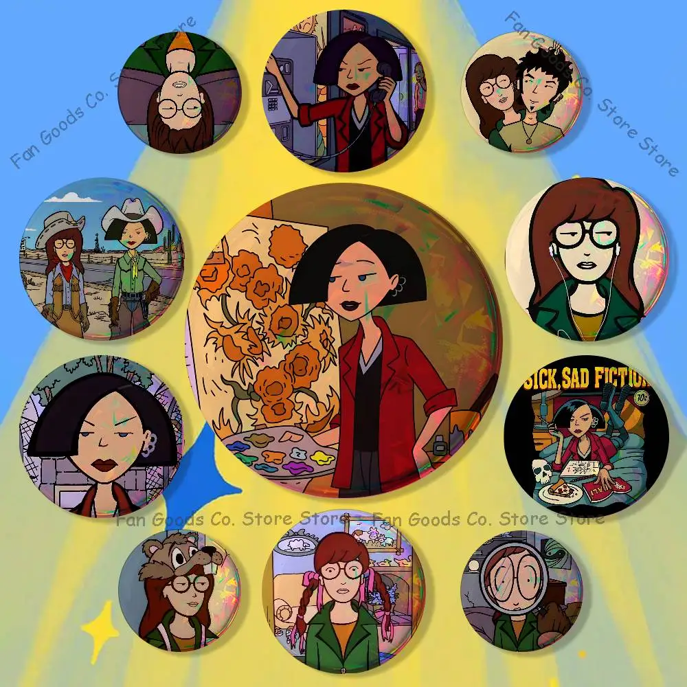 Cartoon D-Daria Badges Creative Tinplate Button Pins Brooch Creative Quotes Badge Clothes Backpack Jewelry Gift
Cartoon D-Daria Badges Creative Tinplate Button Pins Brooch Creative Quotes Badge Clothes Backpack Jewelry Gift