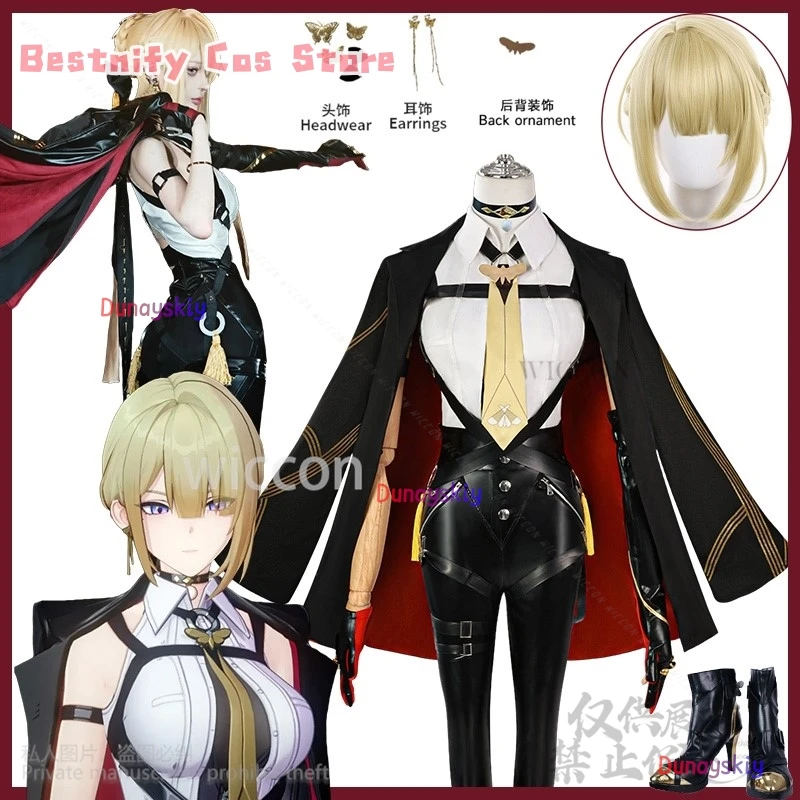 Аниме-игра Zenless Zone Zero ZZZ 코스프레 Evelyn, костюм, сексуальная униформа, брюки из искусственной кожи, обувь, парики для девочек и женщин, индивидуальный заказ на Хэллоуин
Аниме-игра Zenless Zone Zero ZZZ 코스프레 Evelyn, костюм, сексуальная униформа, брюки из искусственной кожи, обувь, парики для девочек и женщин, индивидуальный заказ на Хэллоуин
