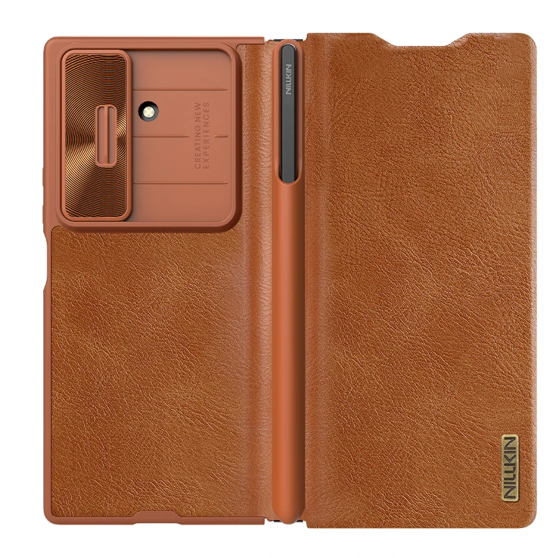 For Samsung Galaxy Z Fold 7 5G Nillkin Case Qin Flip Leather Case With Card Slot and Customs S-Pen 360 Cover Protection
For Samsung Galaxy Z Fold 7 5G Nillkin Case Qin Flip Leather Case With Card Slot and Customs S-Pen 360 Cover Protection