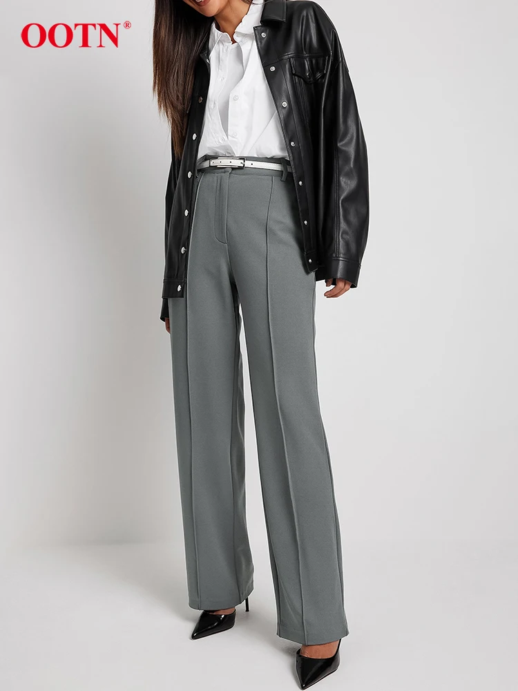 OOTN Streetwear Gray Pleated High Waist Pants Spring Fashion Casual Wide Leg Pants Women Office Loose Zipper Trousers Female
OOTN Streetwear Gray Pleated High Waist Pants Spring Fashion Casual Wide Leg Pants Women Office Loose Zipper Trousers Female