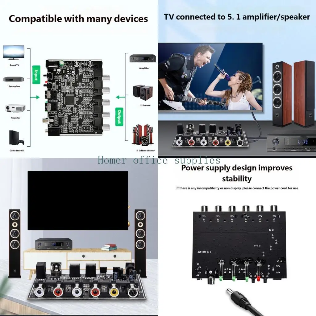 K43B Professional Sound Processor Converting Digital Signals to 5.1 Channel Output
K43B Professional Sound Processor Converting Digital Signals to 5.1 Channel Output
