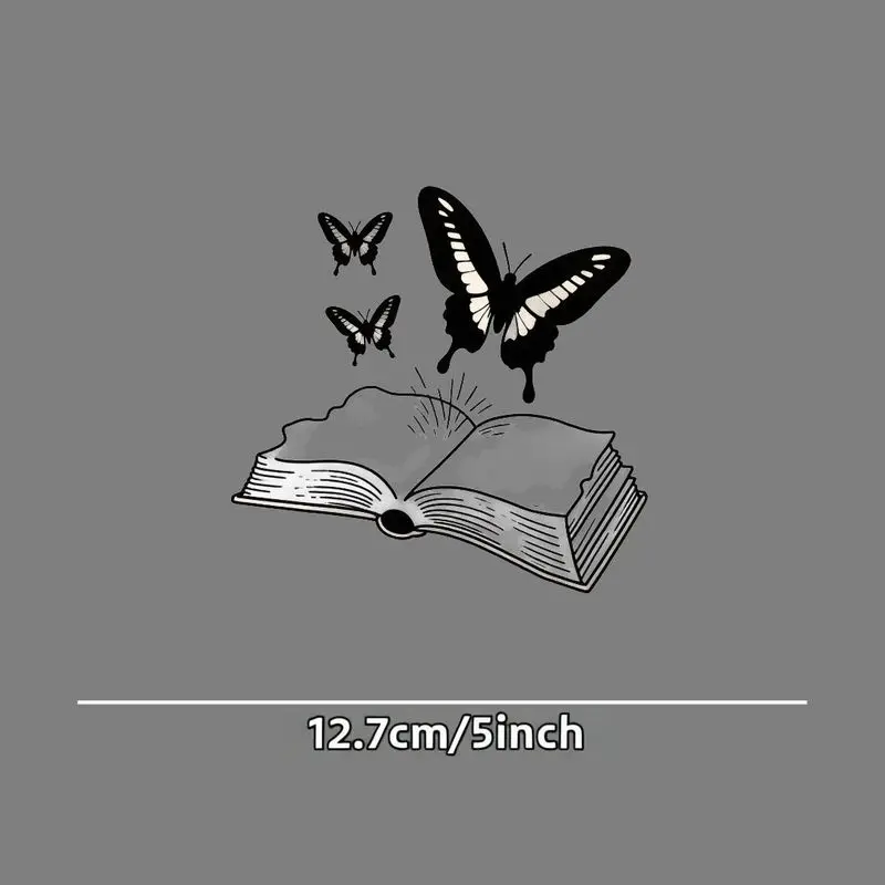 1 шт. 2D плоская виниловая наклейка с книгой и бабочками, черно-белая контурная водонепроницаемая наклейка для автомобильных окон и гладких поверхностей
1 шт. 2D плоская виниловая наклейка с книгой и бабочками, черно-белая контурная водонепроницаемая наклейка для автомобильных окон и гладких поверхностей