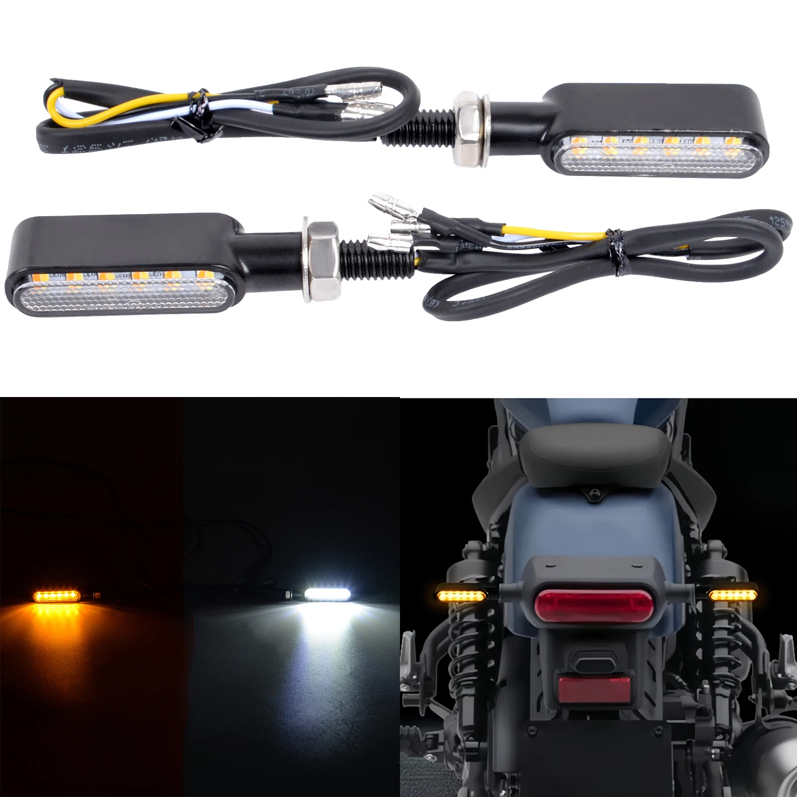 Motorcycle Turn Signal Light Flowing Water Flashing Indicator Blinker LED Motorcycle Aluminum Turn Signal Universal Accessories
Motorcycle Turn Signal Light Flowing Water Flashing Indicator Blinker LED Motorcycle Aluminum Turn Signal Universal Accessories