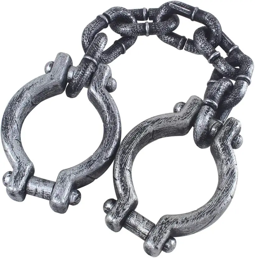 Plastic Halloween Handcuffs on Chain for Costume Party Props Decoration
Plastic Halloween Handcuffs on Chain for Costume Party Props Decoration