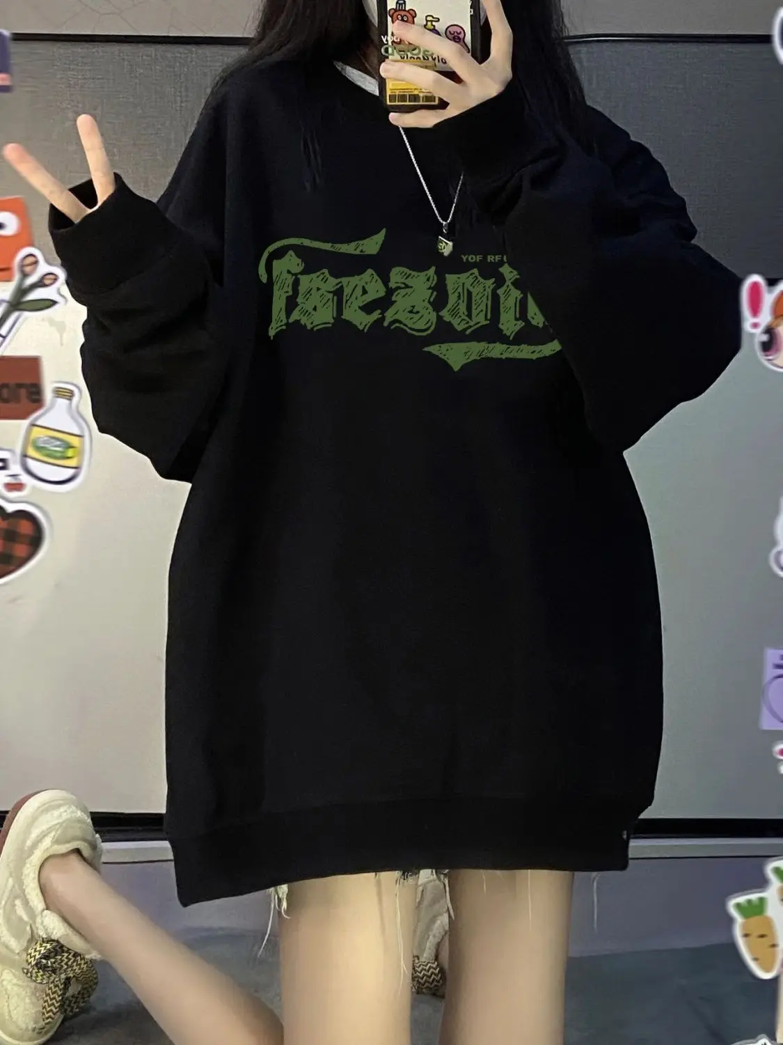 Oversize Hoodie Women's Autumn Winter Thickened Fleece Casual Design Comfortable Loose Fit Streetwear Style Sweatshirt
Oversize Hoodie Women's Autumn Winter Thickened Fleece Casual Design Comfortable Loose Fit Streetwear Style Sweatshirt