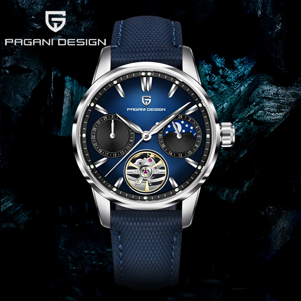 2026Pagani design Tourbillon men's mechanical watches top Moon phase Sapphire mirror calendar waterproof men's automatic watches
2026Pagani design Tourbillon men's mechanical watches top Moon phase Sapphire mirror calendar waterproof men's automatic watches