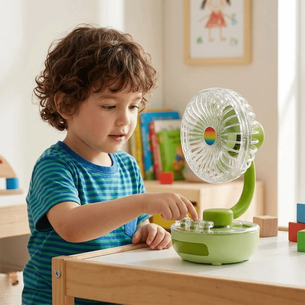 Compact Design Transparent Desktop Fan Lightweight Built-in Rechargeable Rechargeable Mini Table Fan Soft Natural Wind
Compact Design Transparent Desktop Fan Lightweight Built-in Rechargeable Rechargeable Mini Table Fan Soft Natural Wind