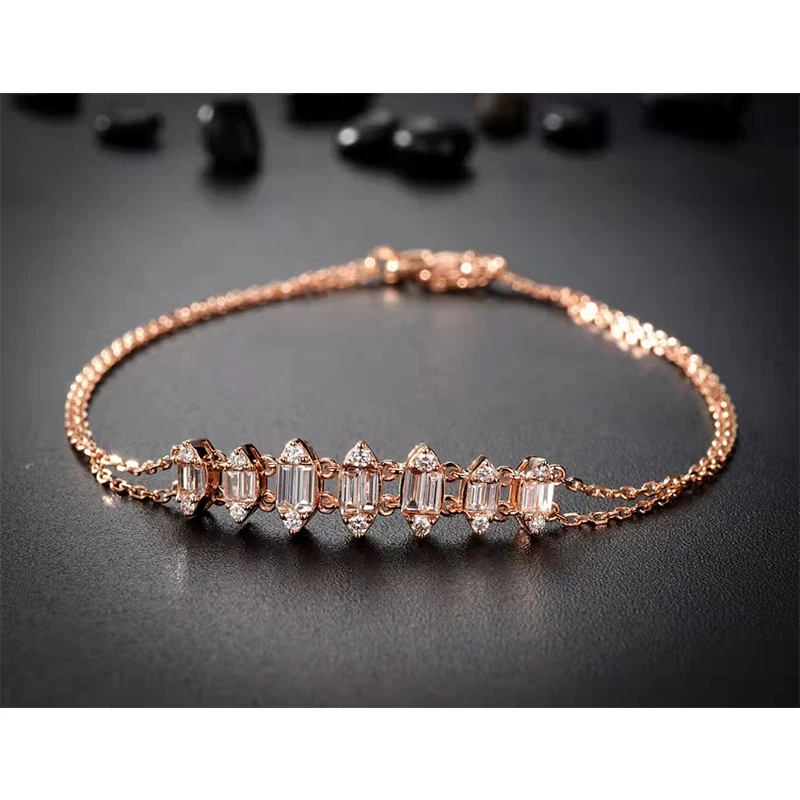 Women Bracelets Real 18K Gold 0.33 Carat Marquise Cut Natural Diamond Trendy Cute Romantic Engagement Gift K Gold Jewelry
Women Bracelets Real 18K Gold 0.33 Carat Marquise Cut Natural Diamond Trendy Cute Romantic Engagement Gift K Gold Jewelry