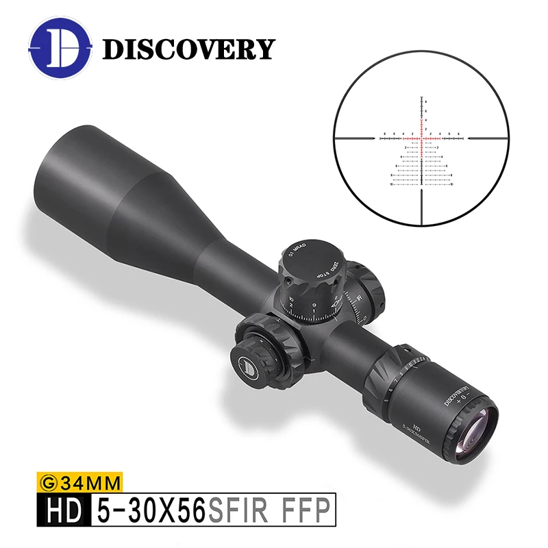Discovery HD GEN-II 5-30X56SFIR FFP First Focal Plane Riflescope 34mm Tube Sight Military Shooting Scope With Illumination
Discovery HD GEN-II 5-30X56SFIR FFP First Focal Plane Riflescope 34mm Tube Sight Military Shooting Scope With Illumination