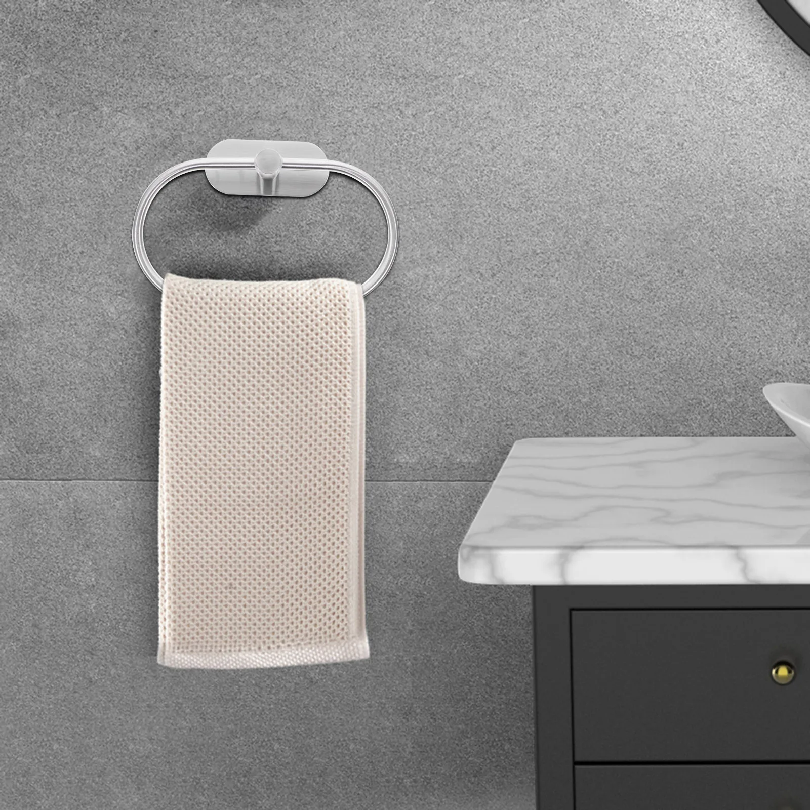 Stainless Steel Bathroom Pendant Set Hand Towel Holder Rack Punch Free Wall Mounted Kitchen Bedroom Guest Room Modern Durable
Stainless Steel Bathroom Pendant Set Hand Towel Holder Rack Punch Free Wall Mounted Kitchen Bedroom Guest Room Modern Durable