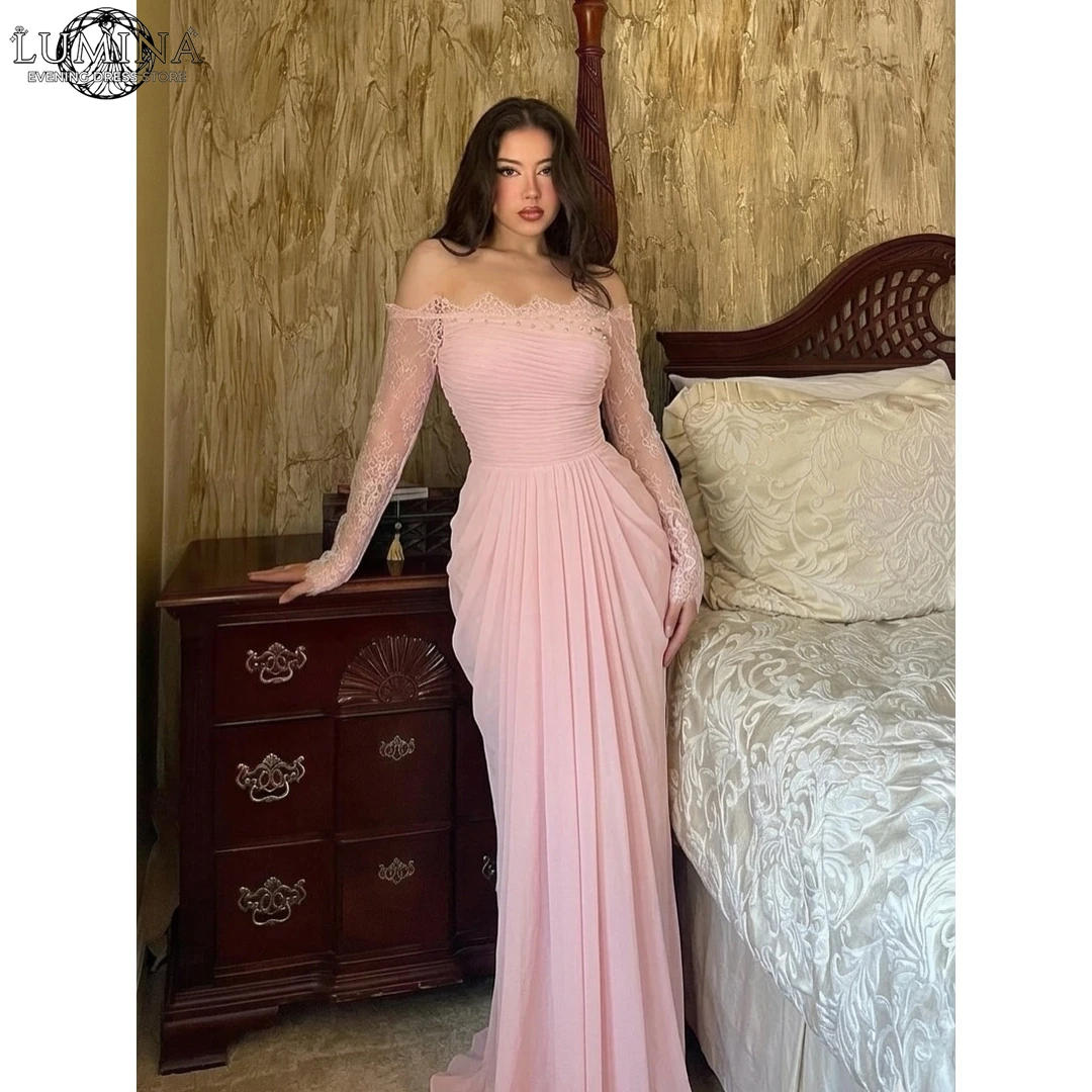 Lumina Customized Luxury Elegant Party Dresses for Weddings Pink Wedding Evening Dress Fishtail Skirt Lace Embroidery Ball Gowns
Lumina Customized Luxury Elegant Party Dresses for Weddings Pink Wedding Evening Dress Fishtail Skirt Lace Embroidery Ball Gowns