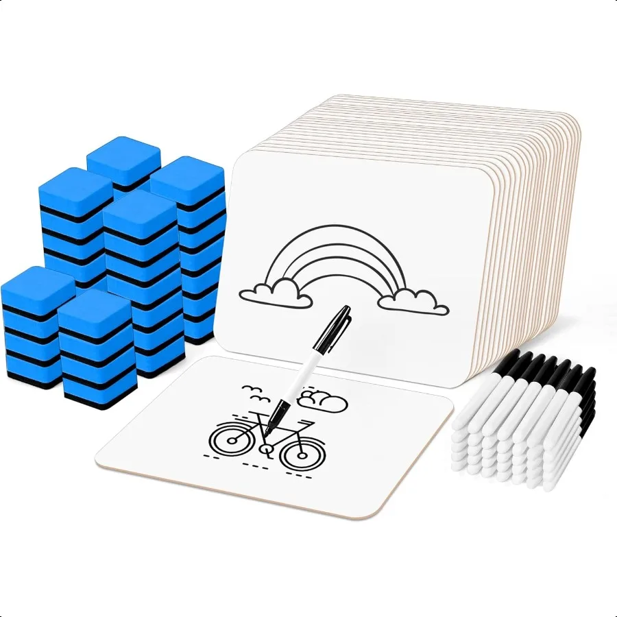 Dry Erase LapBoards 36 Pack Double Sided 12.5 x 9 Inch Dry Erase Boards with 36 Erasers and 36 Markers Whiteboards for Students
Dry Erase LapBoards 36 Pack Double Sided 12.5 x 9 Inch Dry Erase Boards with 36 Erasers and 36 Markers Whiteboards for Students
