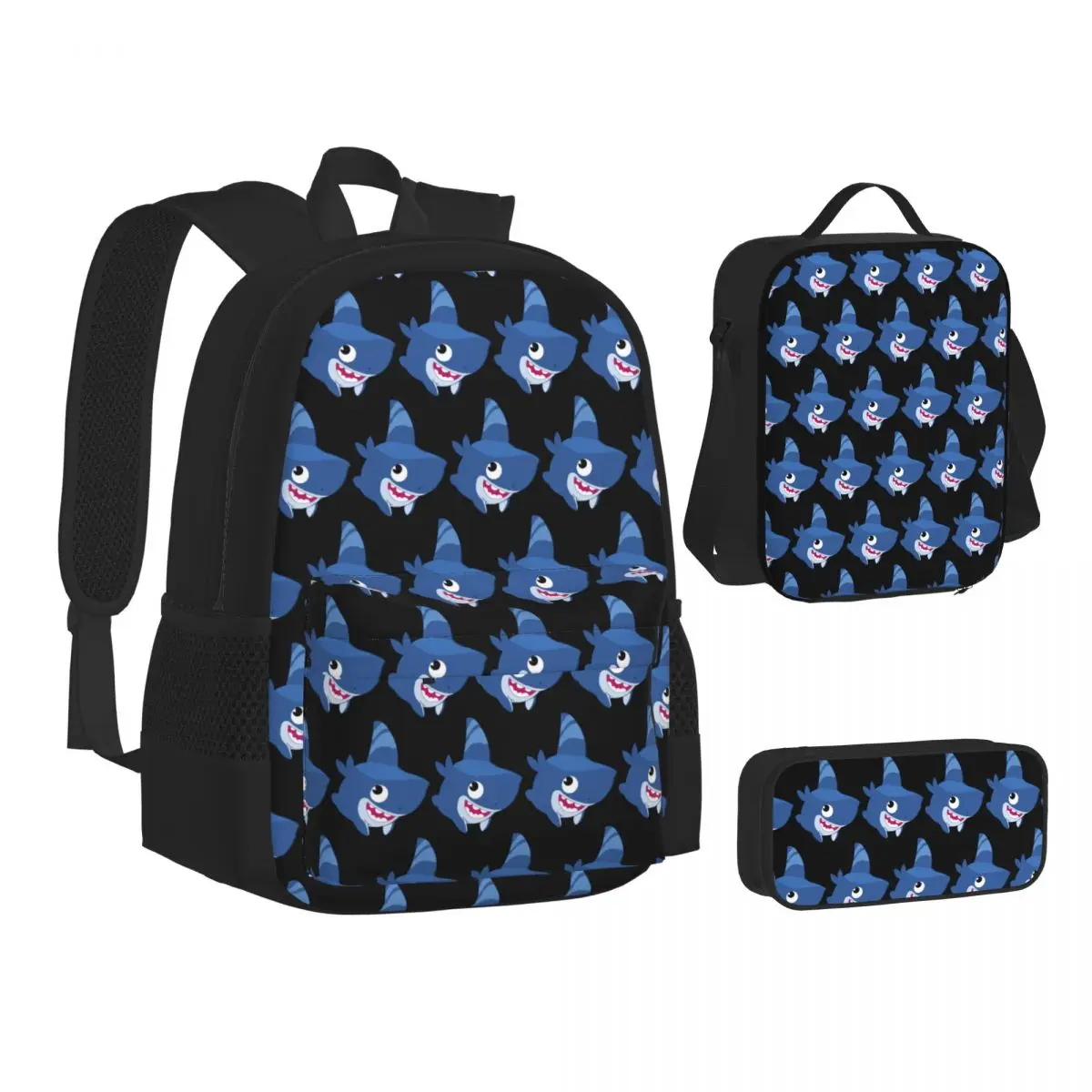 Funny Shark Dog Backpacks Boys Girls Bookbag Children School Bags Kids Rucksack Lunch Bag Pen Bag Three-Piece Set
Funny Shark Dog Backpacks Boys Girls Bookbag Children School Bags Kids Rucksack Lunch Bag Pen Bag Three-Piece Set