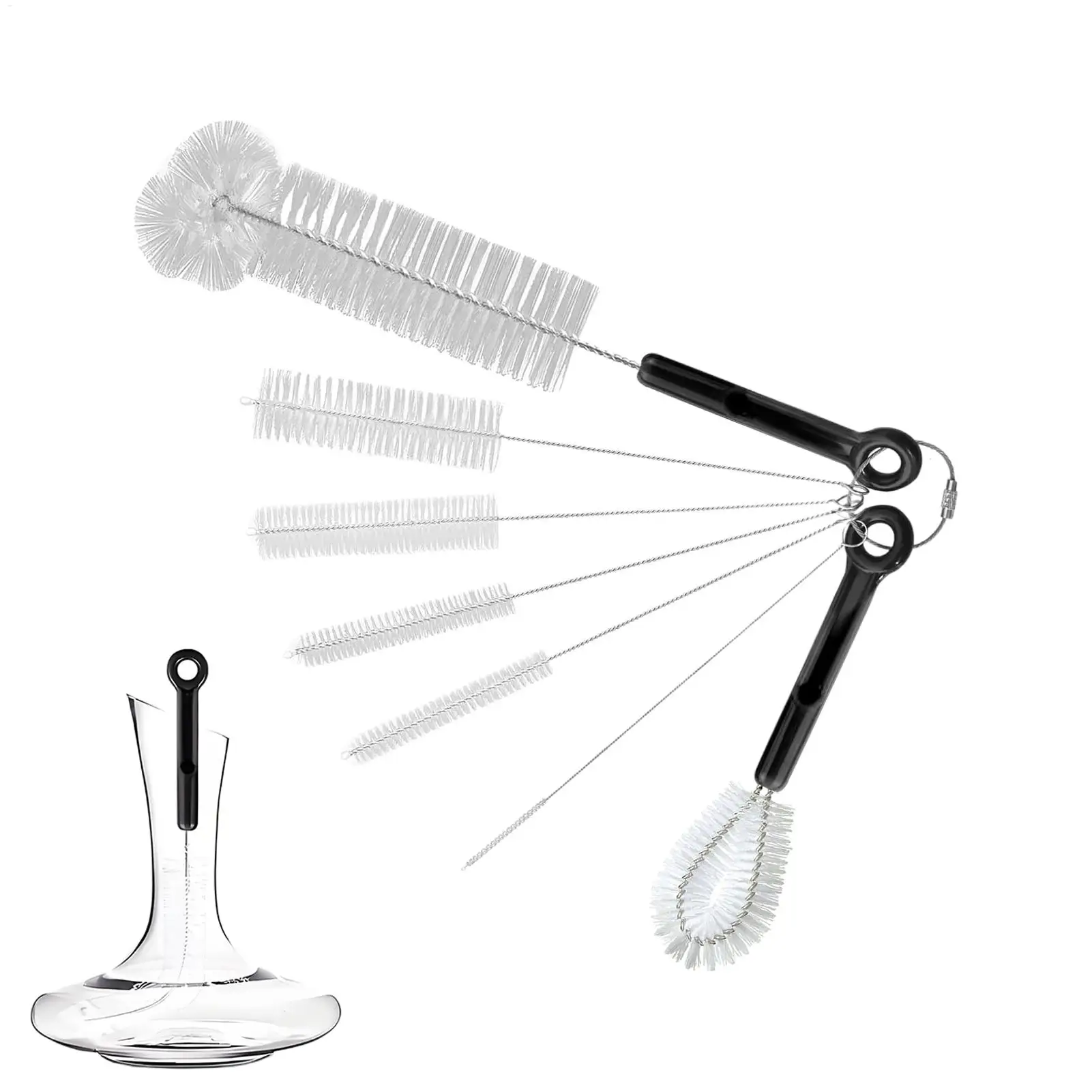 Baby Bottle Cleaner Brush Set 7 Pieces Baby Bottle Scrubber Bendable Multifunctional Straw Scrub For Water Cup Narrow Neck Jar
Baby Bottle Cleaner Brush Set 7 Pieces Baby Bottle Scrubber Bendable Multifunctional Straw Scrub For Water Cup Narrow Neck Jar