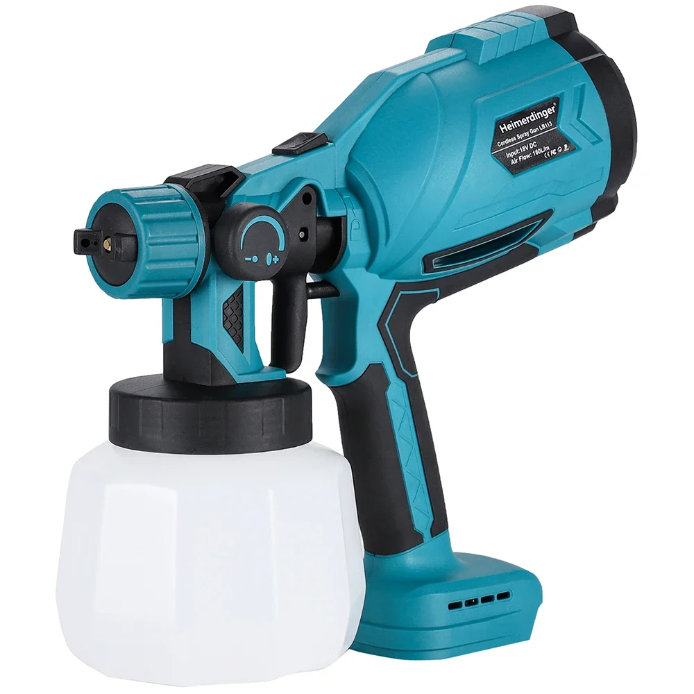 【Professional Grade】Heimerdinger Cordless Paint Sprayer for 18V Battery,1000ML Container HVLP Spray Paint with Brushless Mot
【Professional Grade】Heimerdinger Cordless Paint Sprayer for 18V Battery,1000ML Container HVLP Spray Paint with Brushless Mot