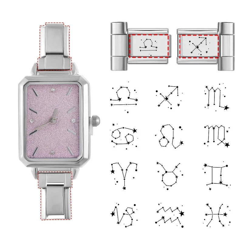 Y2k New 40 Styles Customized Laser Engraving Watch Strap Connector Accessories Italian Charm DIY Making Stainless Steel Jewelry
Y2k New 40 Styles Customized Laser Engraving Watch Strap Connector Accessories Italian Charm DIY Making Stainless Steel Jewelry