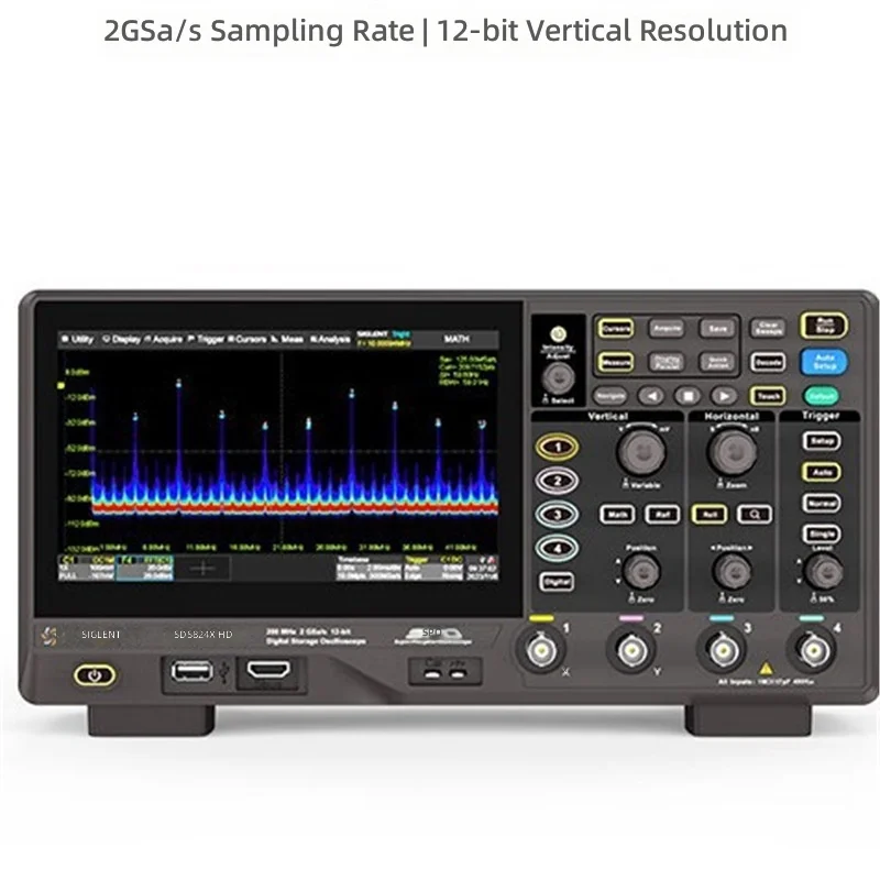 Digital oscilloscope 12-bit resolution 200M4 channel 2G sampling SDS824XHD high-speed and accurate
Digital oscilloscope 12-bit resolution 200M4 channel 2G sampling SDS824XHD high-speed and accurate
