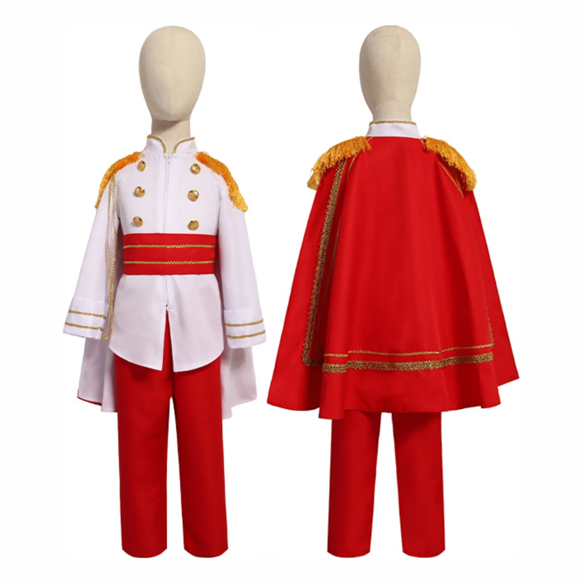 7 Pieces Boys King Carnival Costume Medieval Royal Prince Full Set Outfits for Halloween Birthday Party Fancy Dress Up
7 Pieces Boys King Carnival Costume Medieval Royal Prince Full Set Outfits for Halloween Birthday Party Fancy Dress Up