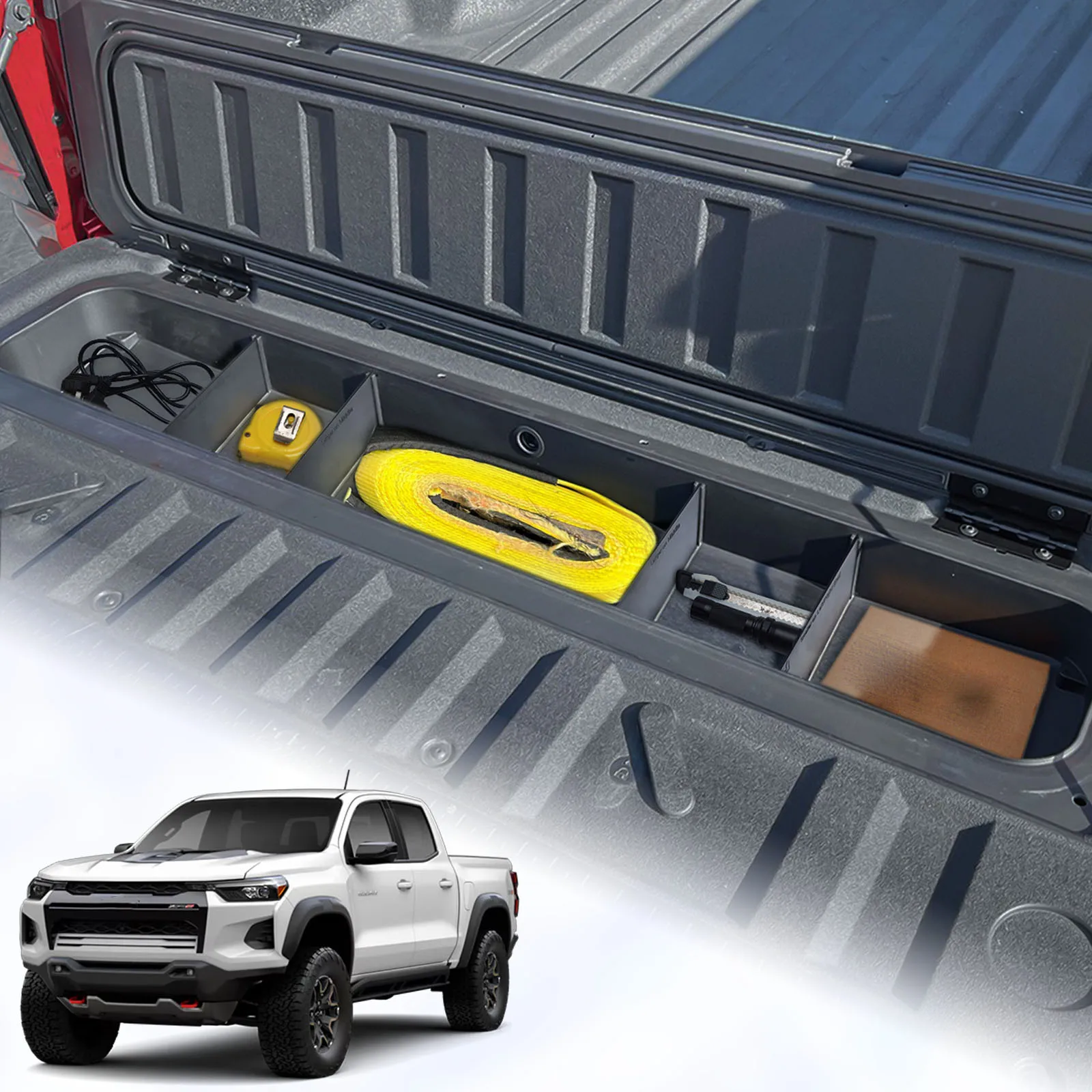 Tailgate Storage Dividers Organizer for 2023 2024 2025 Chevy Colorado and GMC Canyon Accessories Trunk Cargo Dividers Tailgate
Tailgate Storage Dividers Organizer for 2023 2024 2025 Chevy Colorado and GMC Canyon Accessories Trunk Cargo Dividers Tailgate