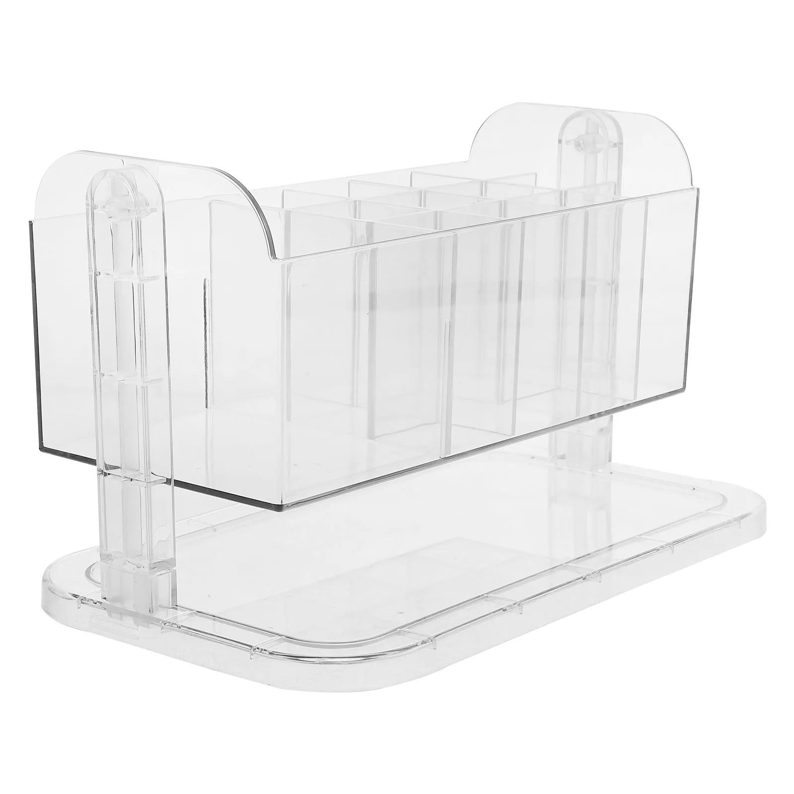 Rotating Makeup Brush Holder Large Capacity Pet Material Smooth Surface Vanity Organizer Box for Desktop Storage
Rotating Makeup Brush Holder Large Capacity Pet Material Smooth Surface Vanity Organizer Box for Desktop Storage