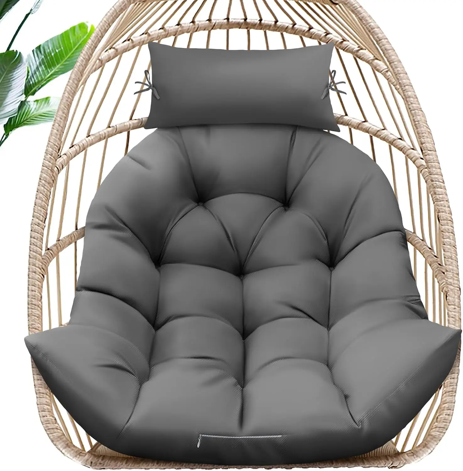 Egg Chair Cushion Memory Foam Replacement, Water-Repellent Indoor Outdoor Hanging Basket Swing Cushion with Headrest Pillow
Egg Chair Cushion Memory Foam Replacement, Water-Repellent Indoor Outdoor Hanging Basket Swing Cushion with Headrest Pillow