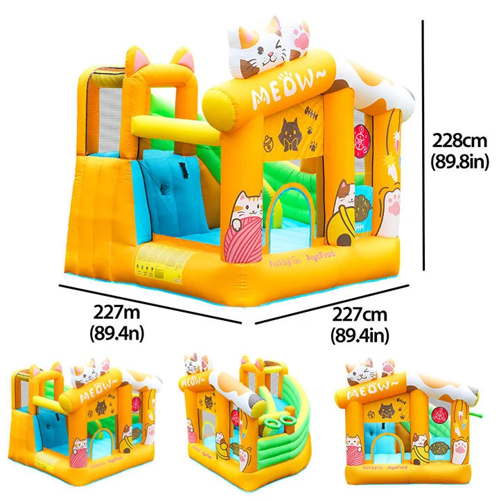 Новый компактный надувной замок с внутренней горкой Cat Kawaii Styling для домашнего использования, детский надувной шезлонг
Новый компактный надувной замок с внутренней горкой Cat Kawaii Styling для домашнего использования, детский надувной шезлонг