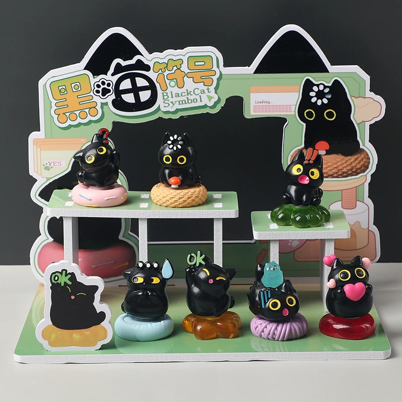 Black Cat Symbol Blind Box Rotatable Black Cat Figurine Creative Resin Desktop Ornament Home Office Decor Holiday Gift
Black Cat Symbol Blind Box Rotatable Black Cat Figurine Creative Resin Desktop Ornament Home Office Decor Holiday Gift