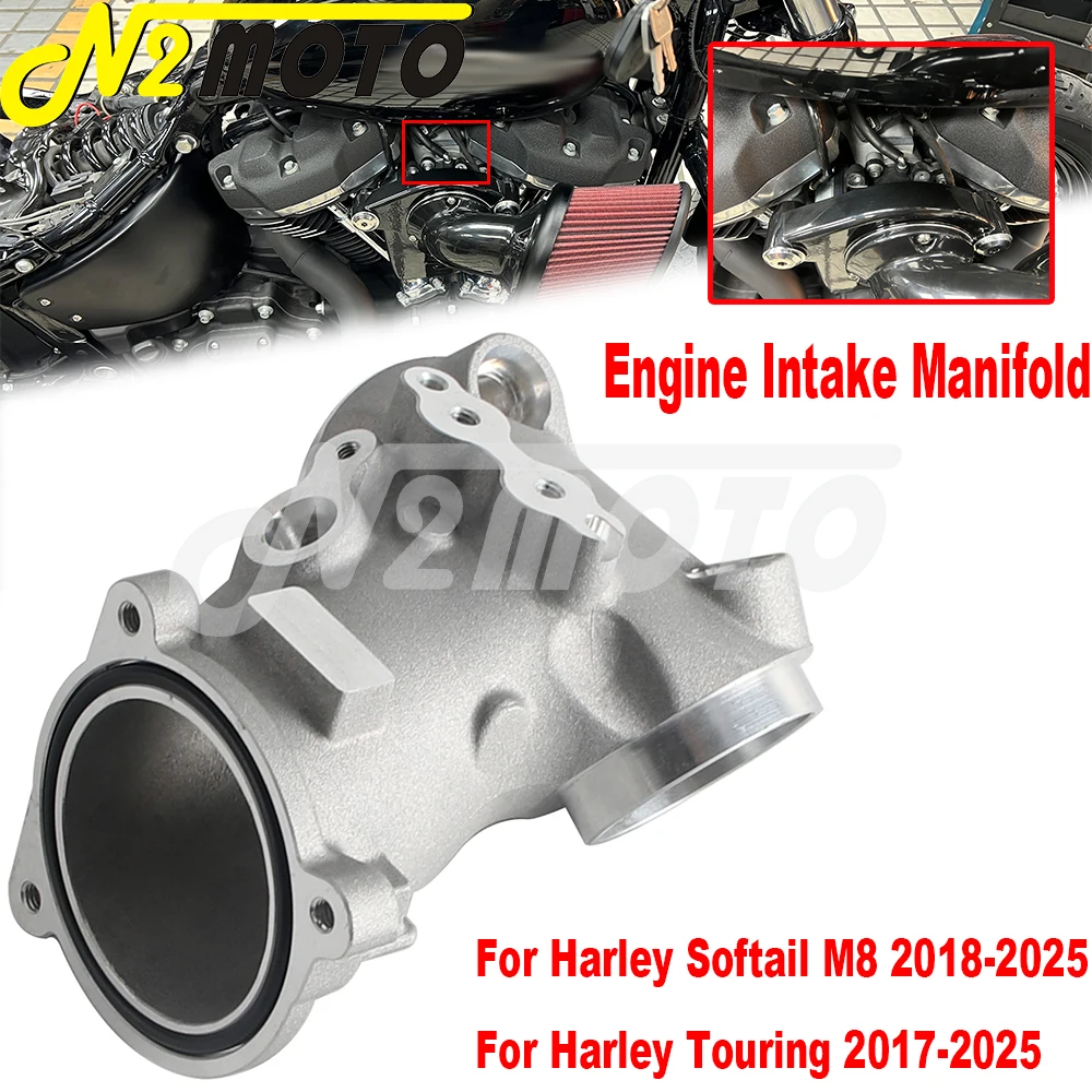 Motorcycle Engine Parts Engine Intake Manifold Pipe Silver Cast Aluminum For Harley Softail M8 FLFB 18-25 Touring FLHR 2017-2025
Motorcycle Engine Parts Engine Intake Manifold Pipe Silver Cast Aluminum For Harley Softail M8 FLFB 18-25 Touring FLHR 2017-2025