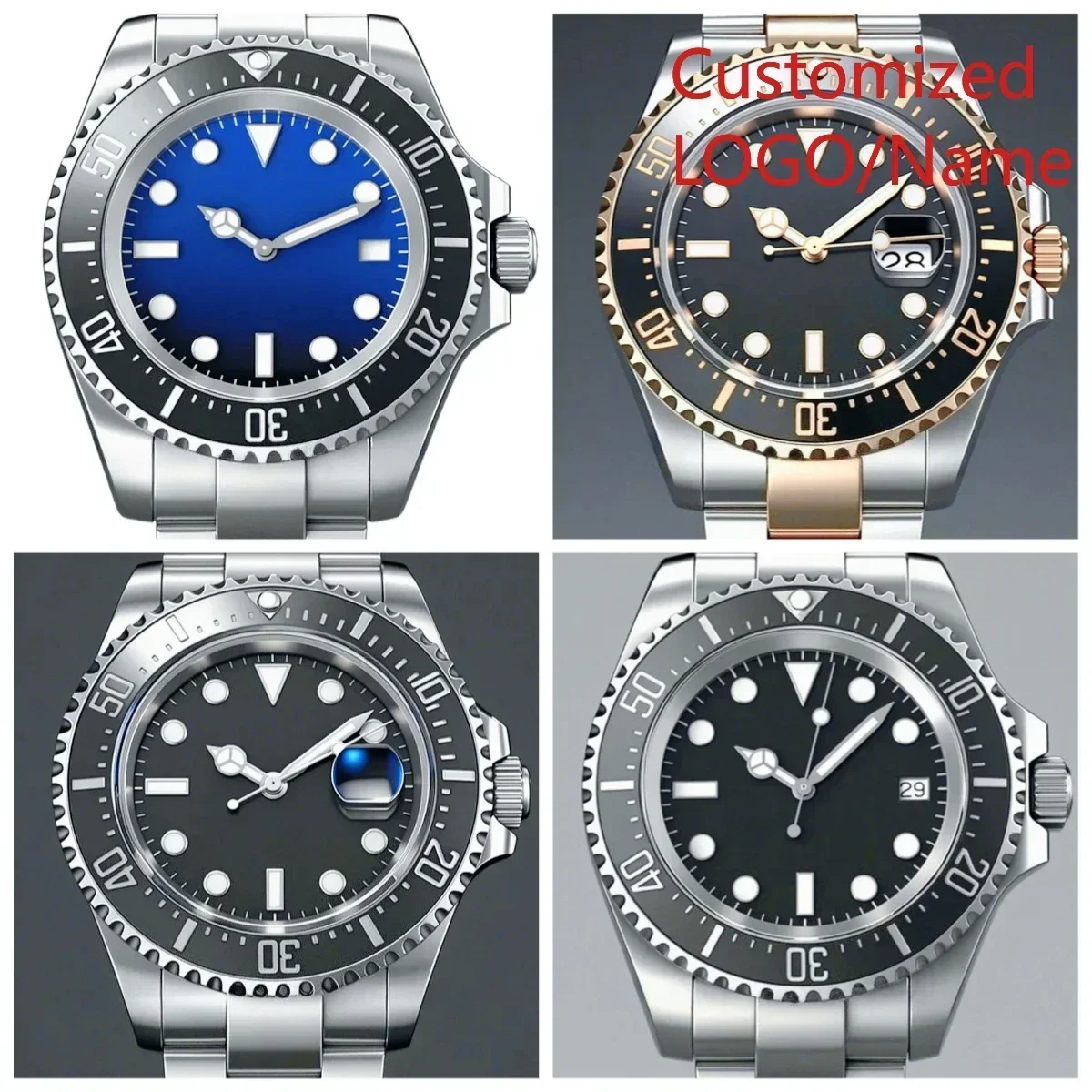 DONGDI Store Customized Watch 44mm Men's Automatic Mechanical Watch 904L Stainless Steel Black Blue Ceramic Sapphire Glass
DONGDI Store Customized Watch 44mm Men's Automatic Mechanical Watch 904L Stainless Steel Black Blue Ceramic Sapphire Glass