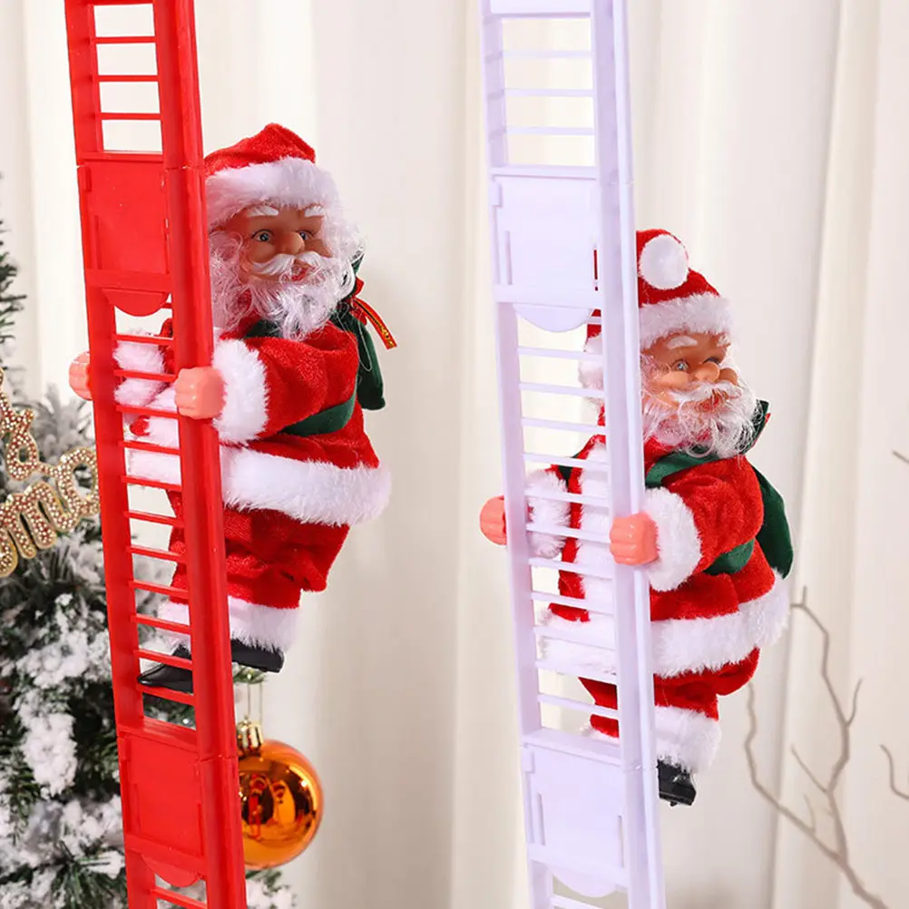 Adorable Electric Santa Climbing Ladder Figure for Christmas Decorations Xmas Party Ornament Festive Desktop Display Photography
Adorable Electric Santa Climbing Ladder Figure for Christmas Decorations Xmas Party Ornament Festive Desktop Display Photography