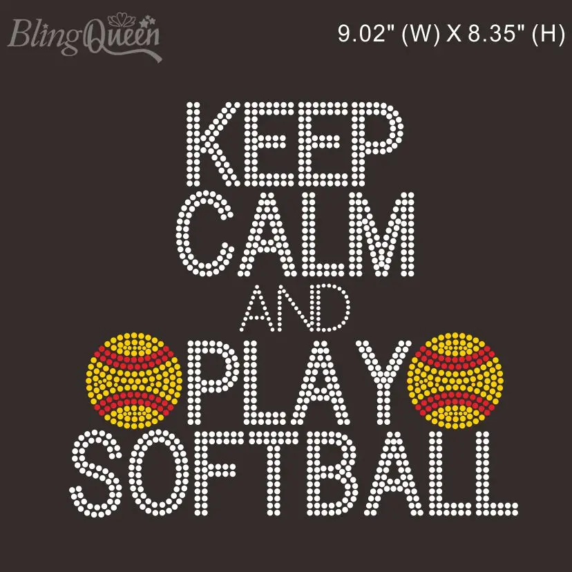 BlingQueen Bling Rhinestone Transfers Decals, Keep Calm and Play Softball Design, 25Pcs Lot
BlingQueen Bling Rhinestone Transfers Decals, Keep Calm and Play Softball Design, 25Pcs Lot