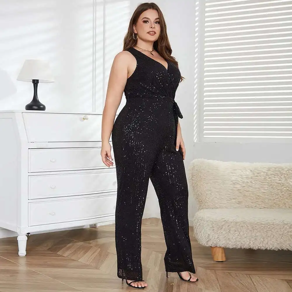 New Autumn Style Women's Fashion Temperament Large Size Bodysuit Fat Mm Sequin V-neck Bodysuit
New Autumn Style Women's Fashion Temperament Large Size Bodysuit Fat Mm Sequin V-neck Bodysuit